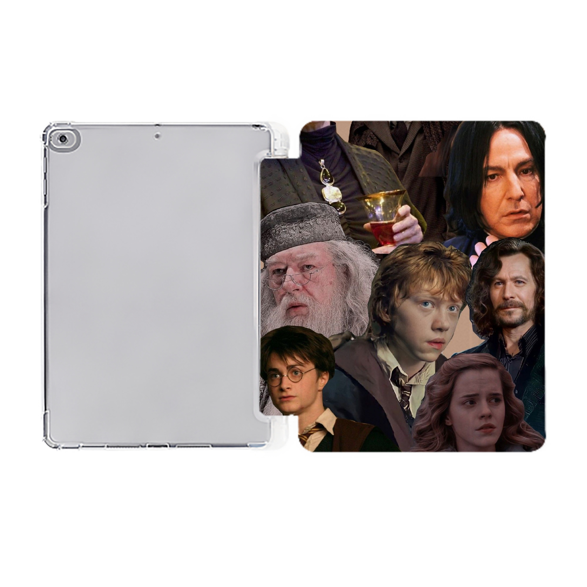 （画像用） Harry Potter ハリー・ポッターシリーズ IPad ケース ペン収納付き 三つ折りスタンド PUレザー×シリコン 対応機種9.5/10.5/10.9インチ